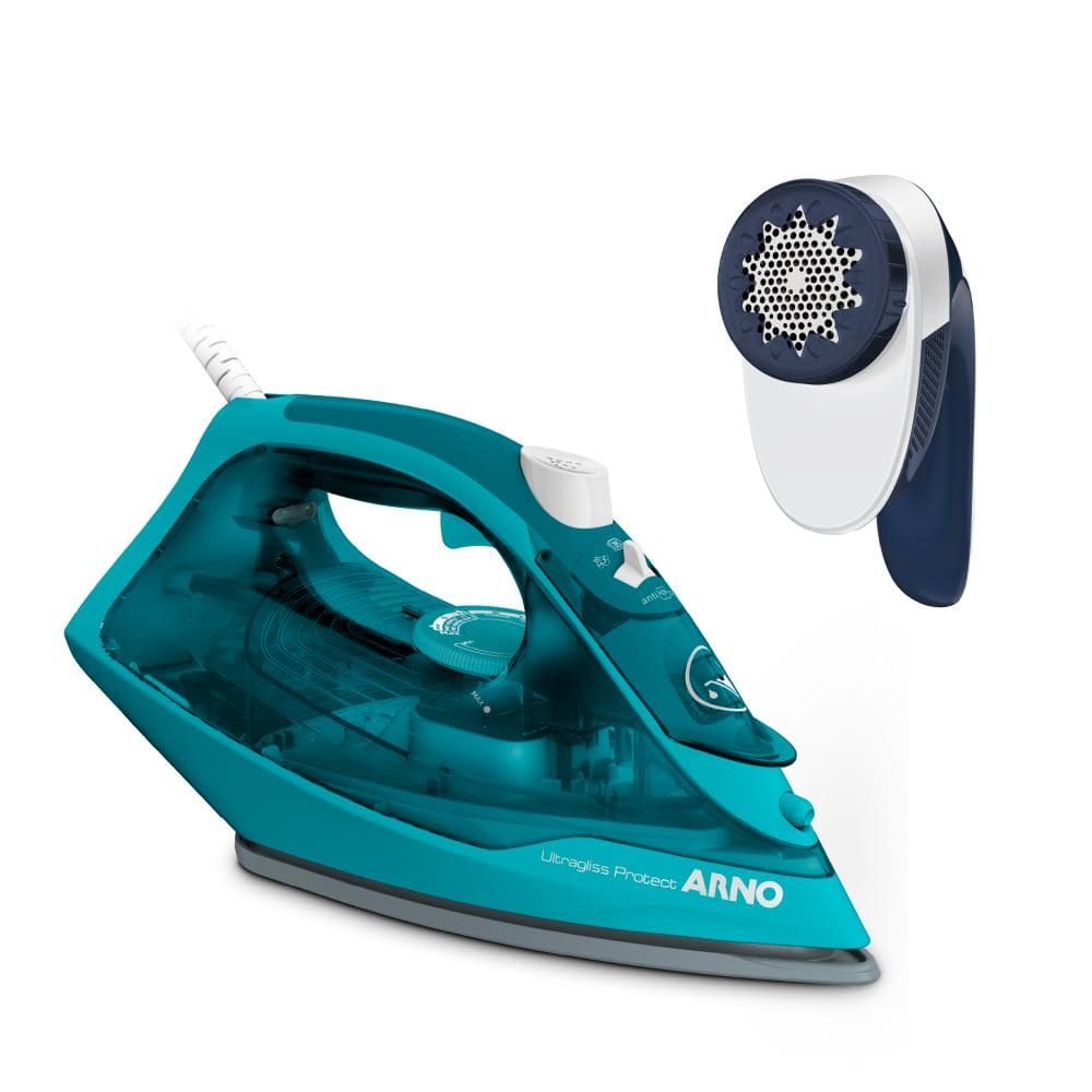 Kit Arno: Ferro Ultragliss FUP1 + Removedor de Fiapos Azul