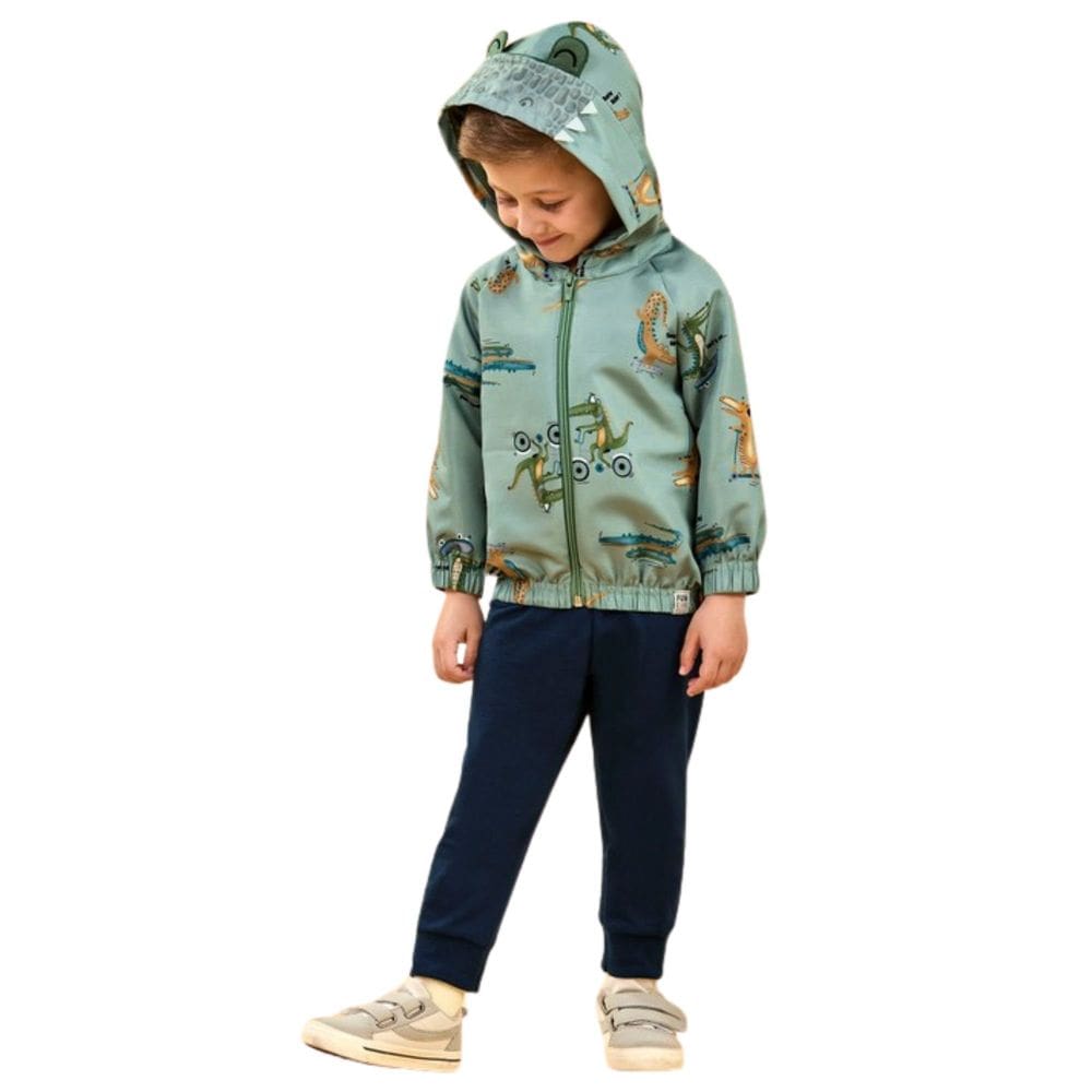 Conjunto Elian Menino Jaqueta Microfibra Inverno Infantil