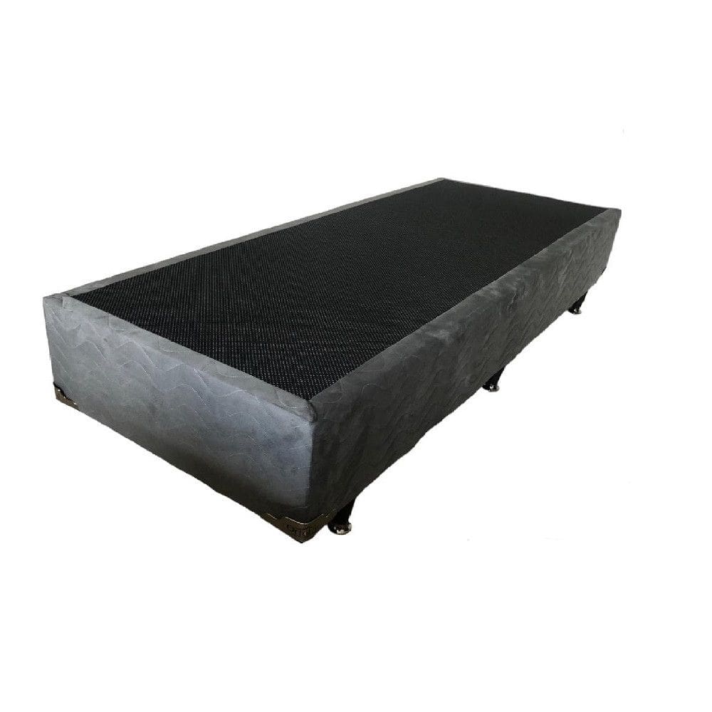 Base Box Suede 88X188X30 43 Cm Ortolar