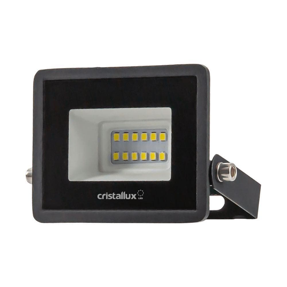 Refletor Preto Led 10w Verde Biv Ip66 - Cristallux