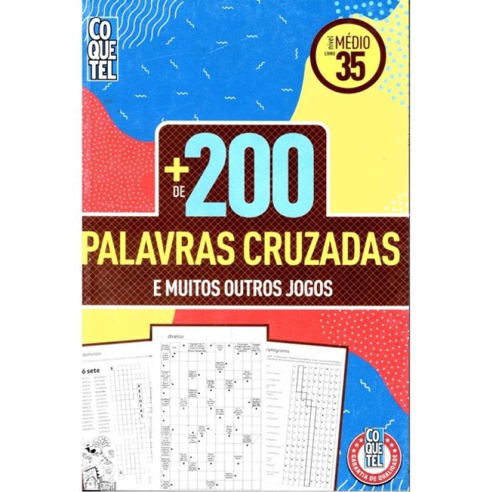 Livro Mais 200 Palavras Cruzadas Nível Médio 35