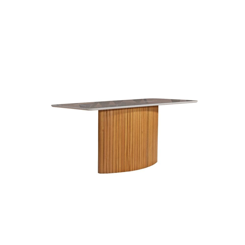Mesa de Jantar com Vidro Ripada Genova 1,20x0,80m Art Salas