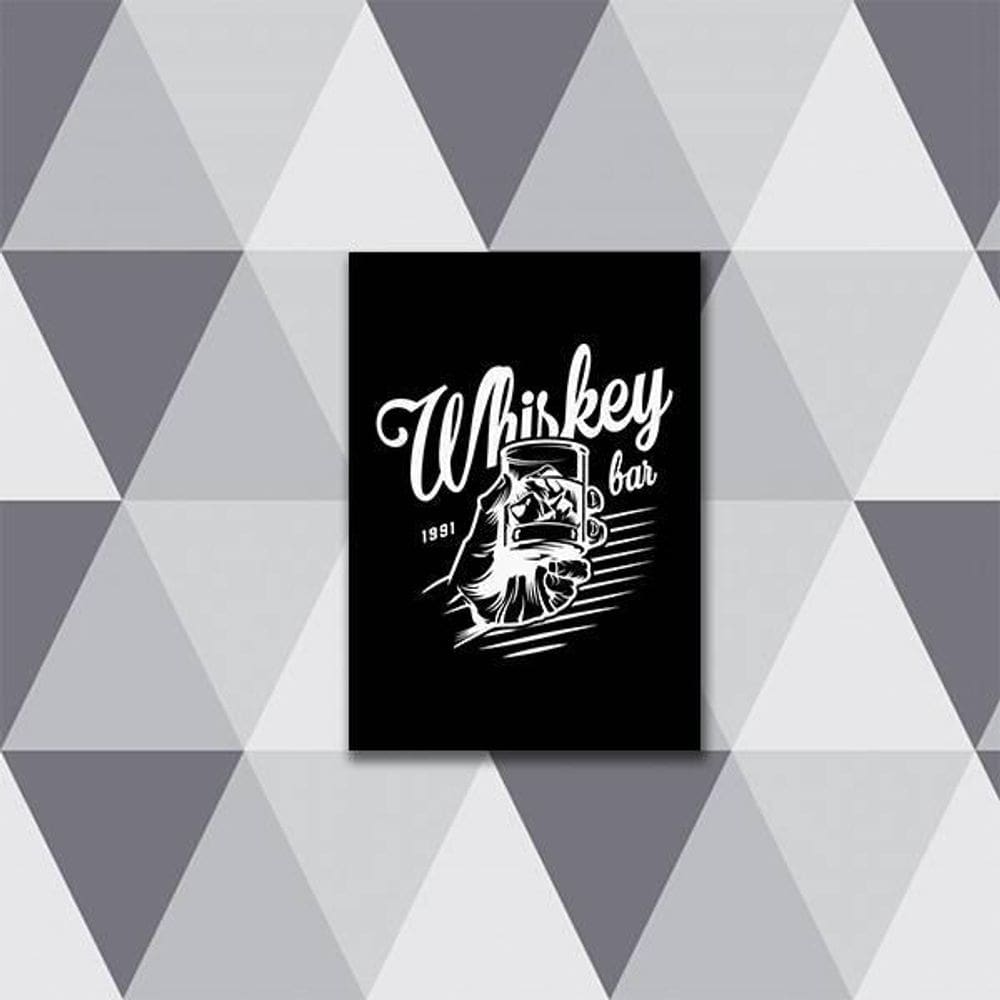Quadro Whiskey Bar 24X18Cm