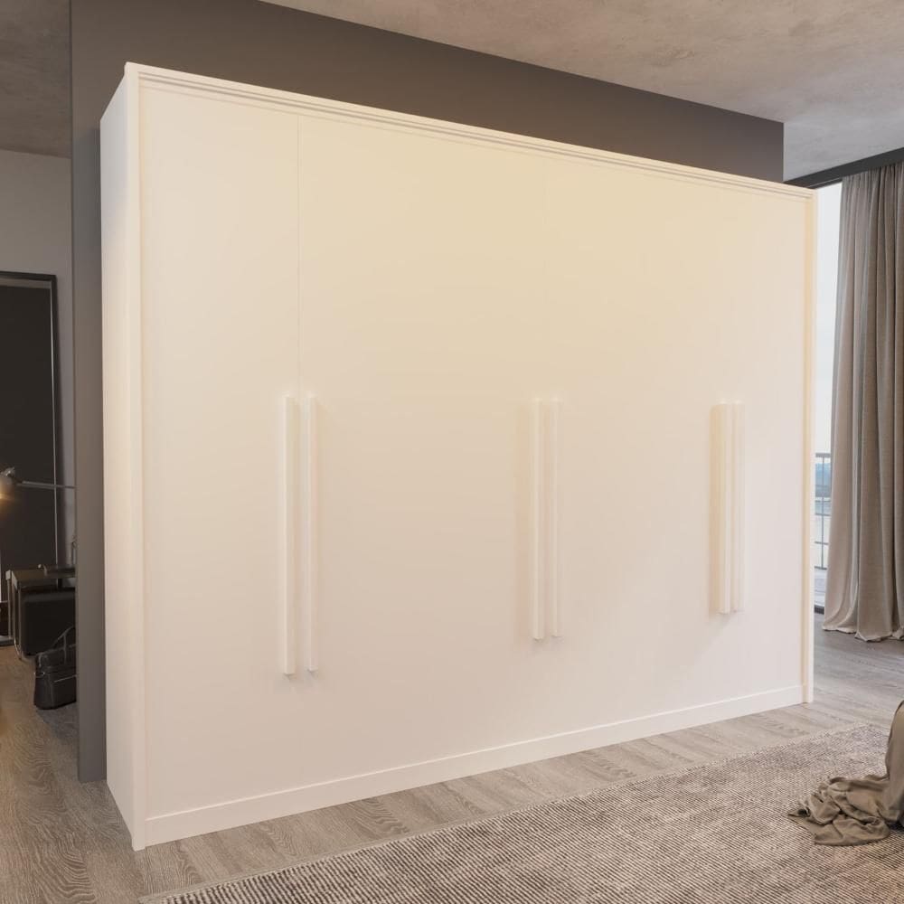 Guarda-Roupa Casal Monza 100%MDF 6 Portas 6 Gav Bom Pastor