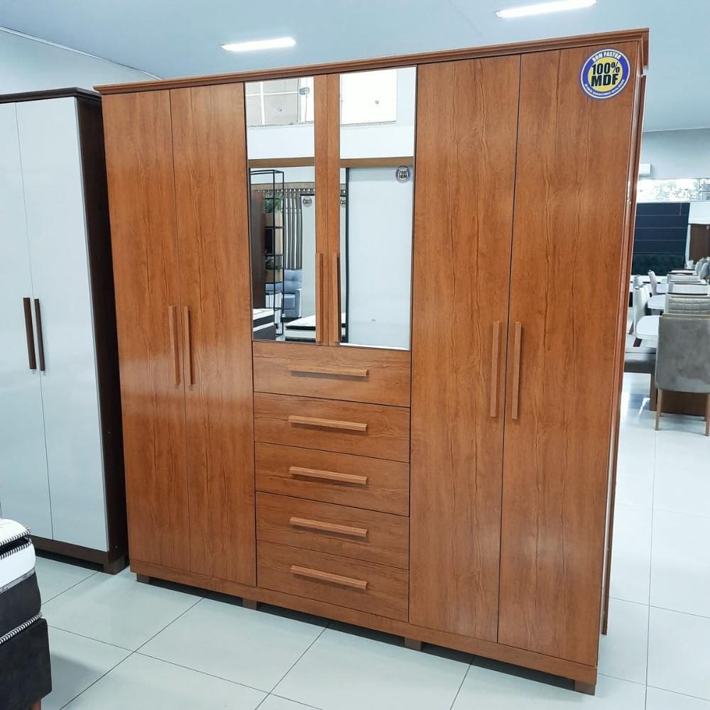 Guarda-Roupa Casal Canyon com Esp 6 Portas 5 Gav Bom Pastor
