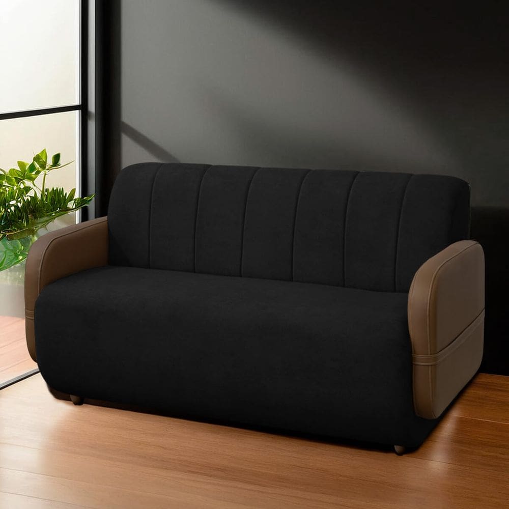 Sofá Orgânico Curvo 2 Lugares Malbec 150cm Bouclê - SOFA STORE
