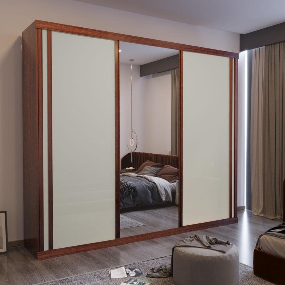 Guarda-Roupa Casal Theo Esp 100%MDF 3 Pts 6 Gav Bom Pastor