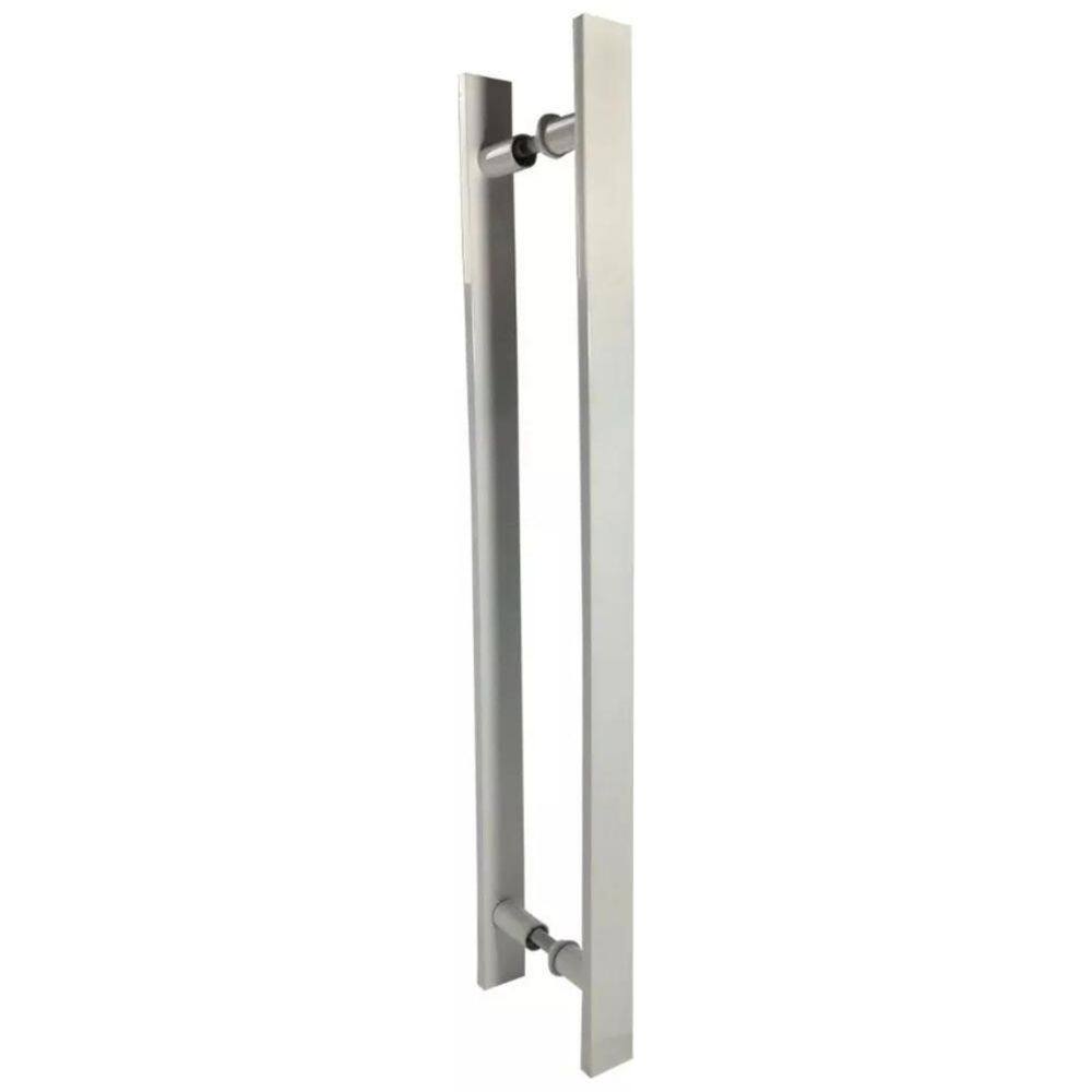 Puxador Para Portas Madeira / Vidro Alumínio Branco - 40 Cm