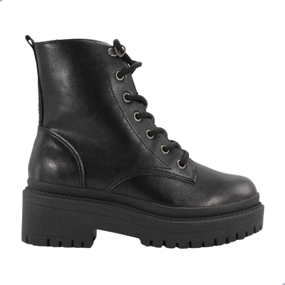 Coturno Feminino Via Marte Salto Grosso Preto