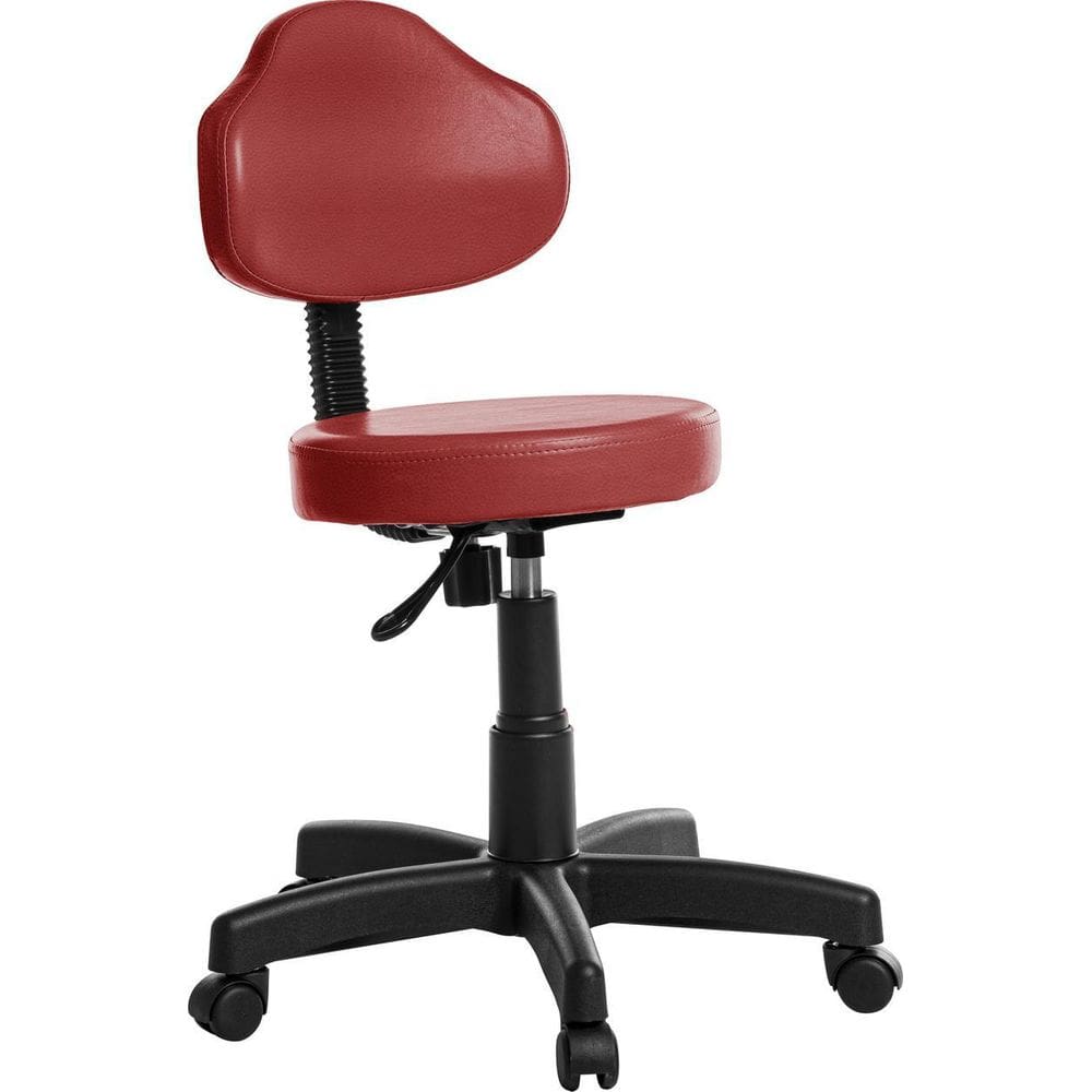 Cadeira Mocho Estética Clinica Plus Rv Vermelho