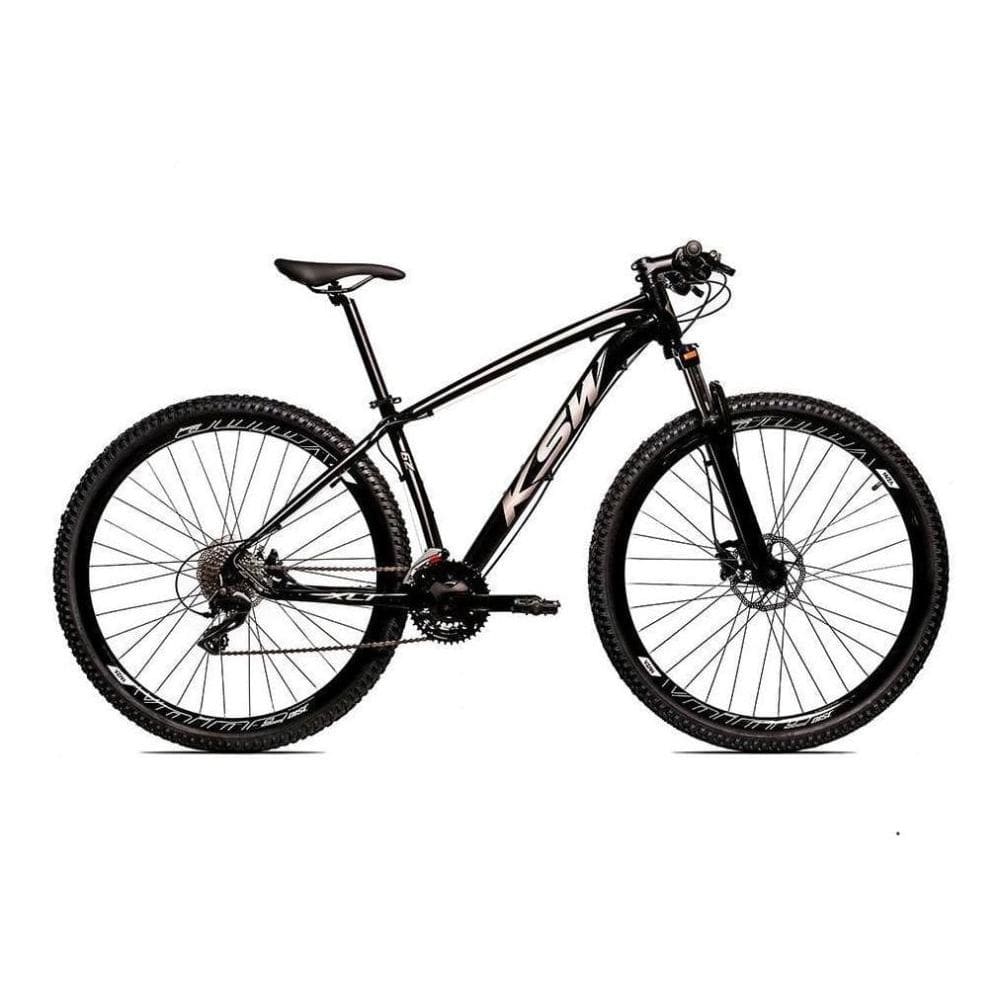 Bicicleta Ksw Xlt 100 Disc M Aro 29 Susp. Dianteira 21 Marchas - Preto/prata