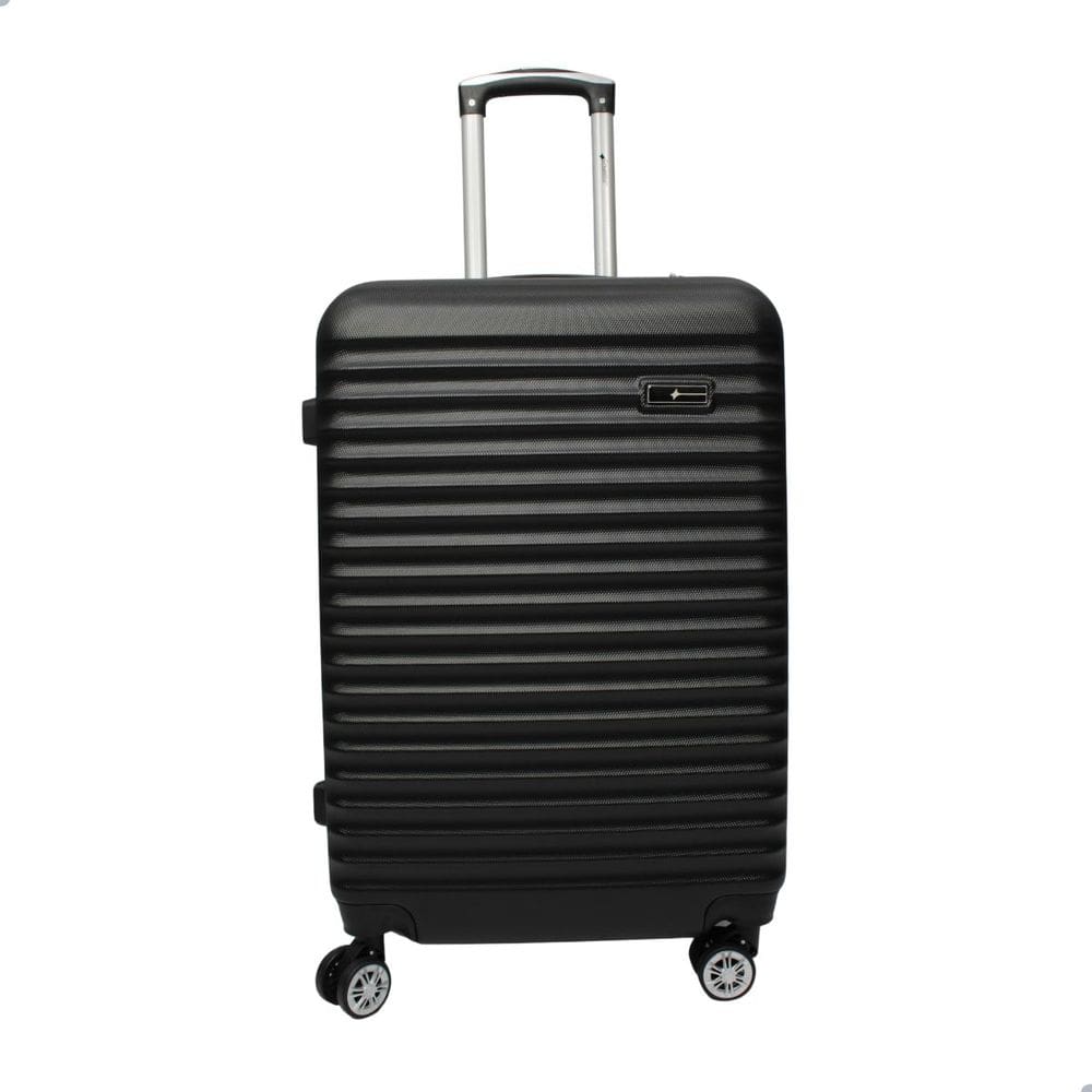 Mala Cruzeiro Tamanho 24 Material Rígido ABS Rodas 360 Modelo 1004 Preto
