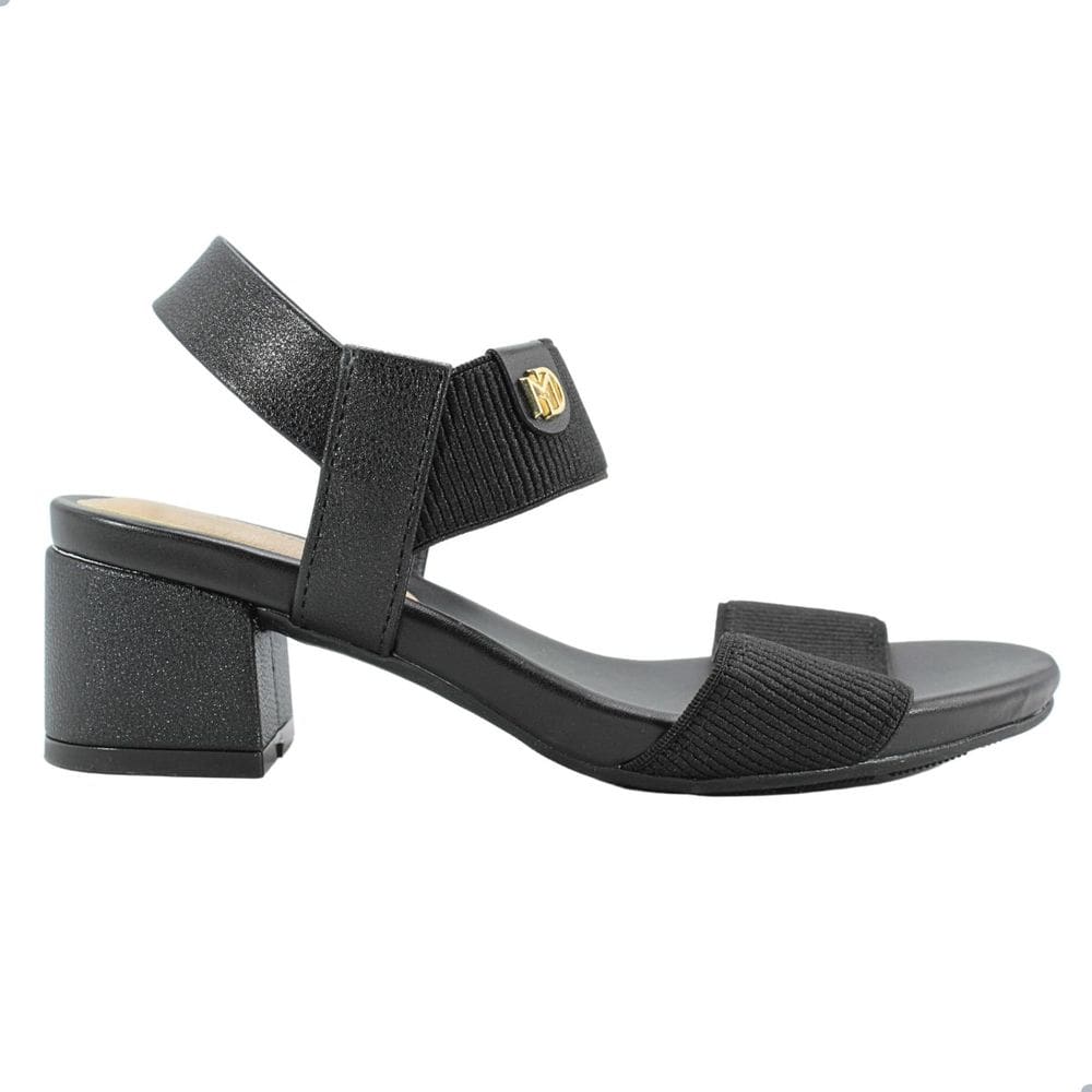 Sandália Feminino Modare Elástico Canelado Napa Float Nature Preto
