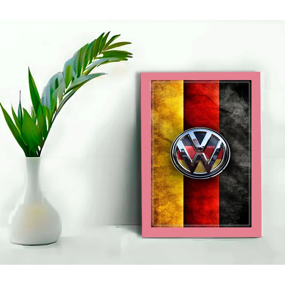 Quadro Decorativo Vw Alemã Sala Escritório Loja+Vidro 33x25