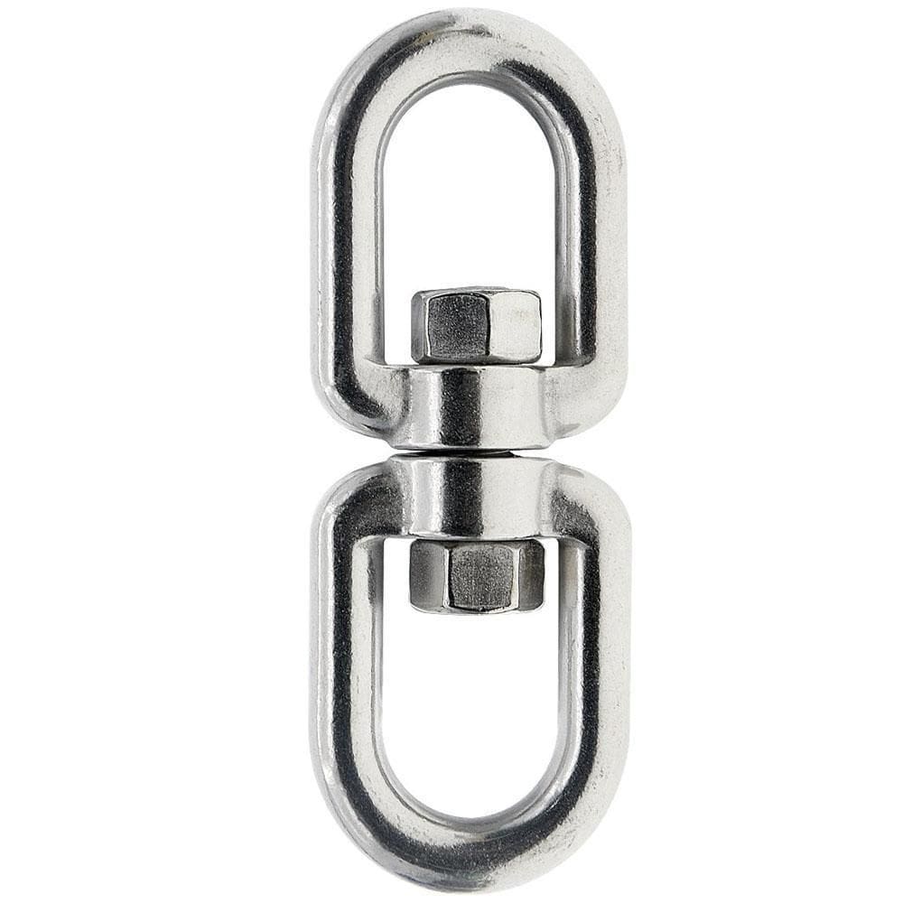 Manilha Inox Dupla Com Destorcedor 8Mm