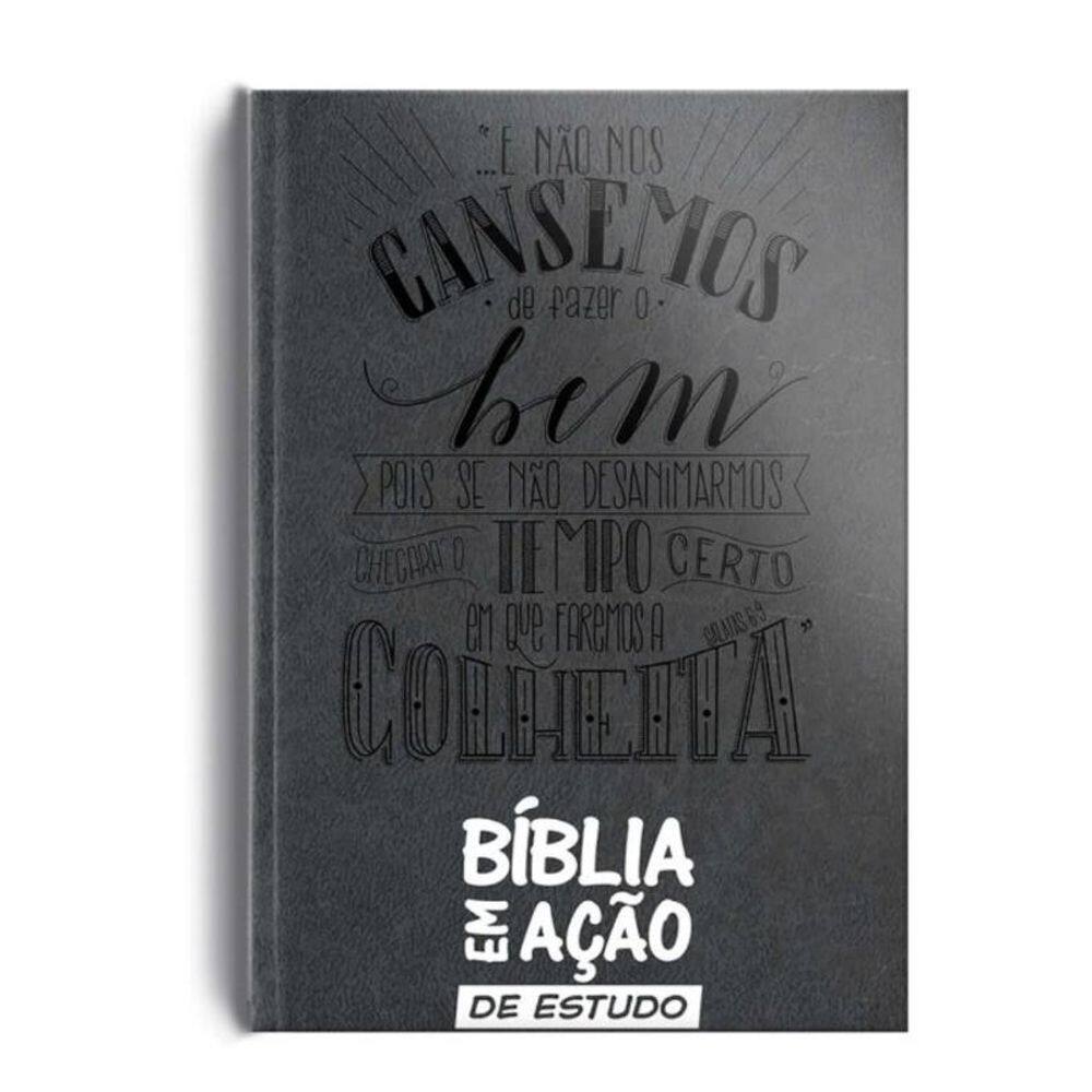 Biblia Em Acao De Estudo - Versao Mensagem - Cinza
