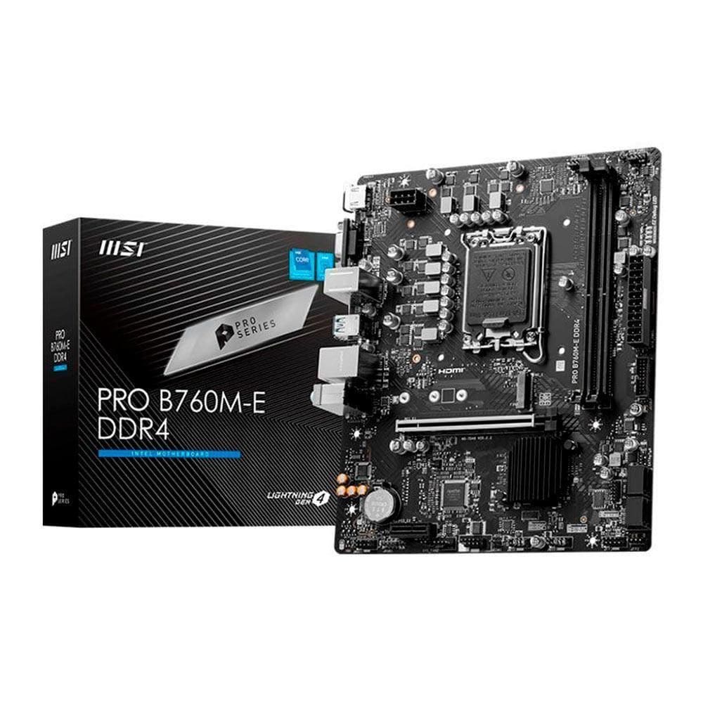 Placa Mae Msi Intel Lga (1700) Ddr4 Micro Atx - Pro B760m-e
