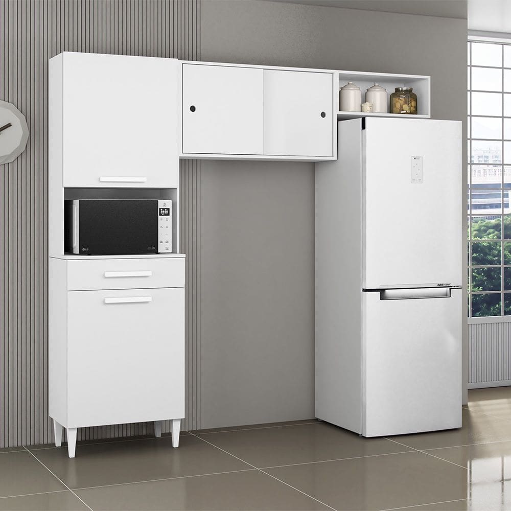 Cozinha Compacta Isabelle Branco Aramóveis