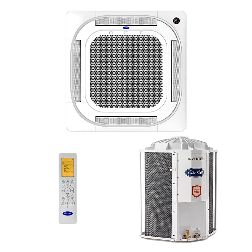 Ar Condicionado Split Cassete 4 Vias - Inverter R-32 - Connect - Carrier - 48.000 BTUs - Frio - 220V Monofásico