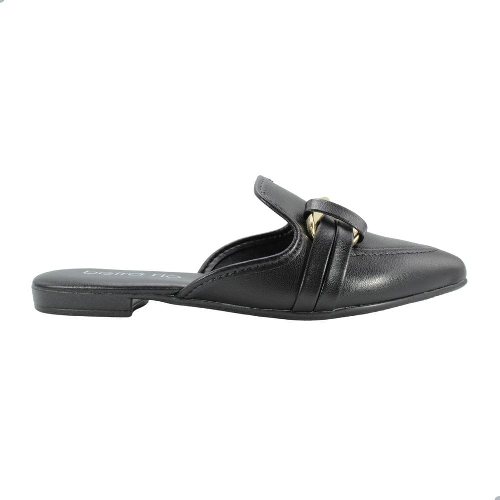 Mule Feminino Beira Rio Napa Turim Preto