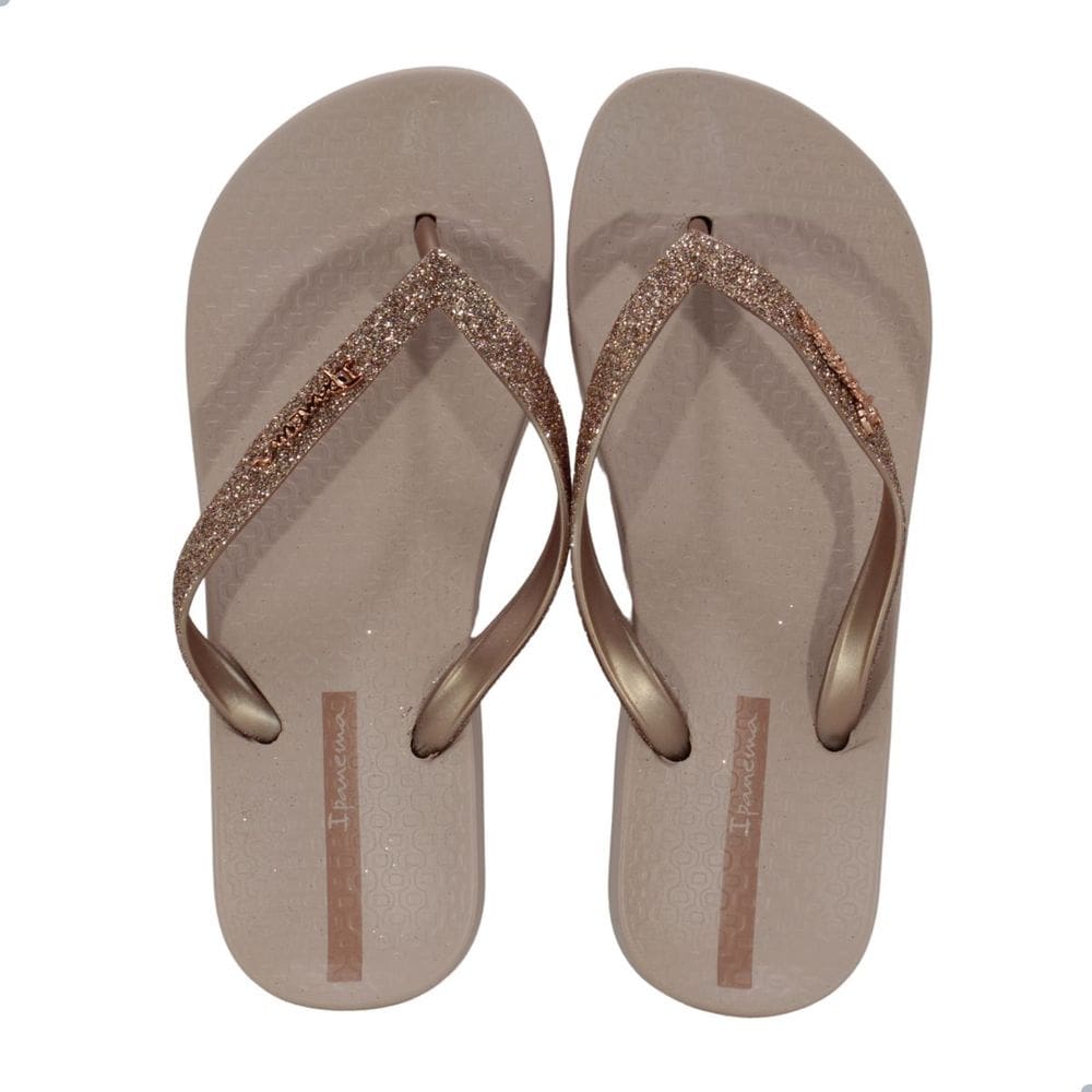 Chinelo Feminino Ipanema Anatom Glitter Rosa