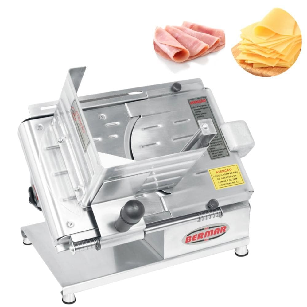 Fatiador De Frios Lâmina 202mm Cortador Inox Bm06 Bermar