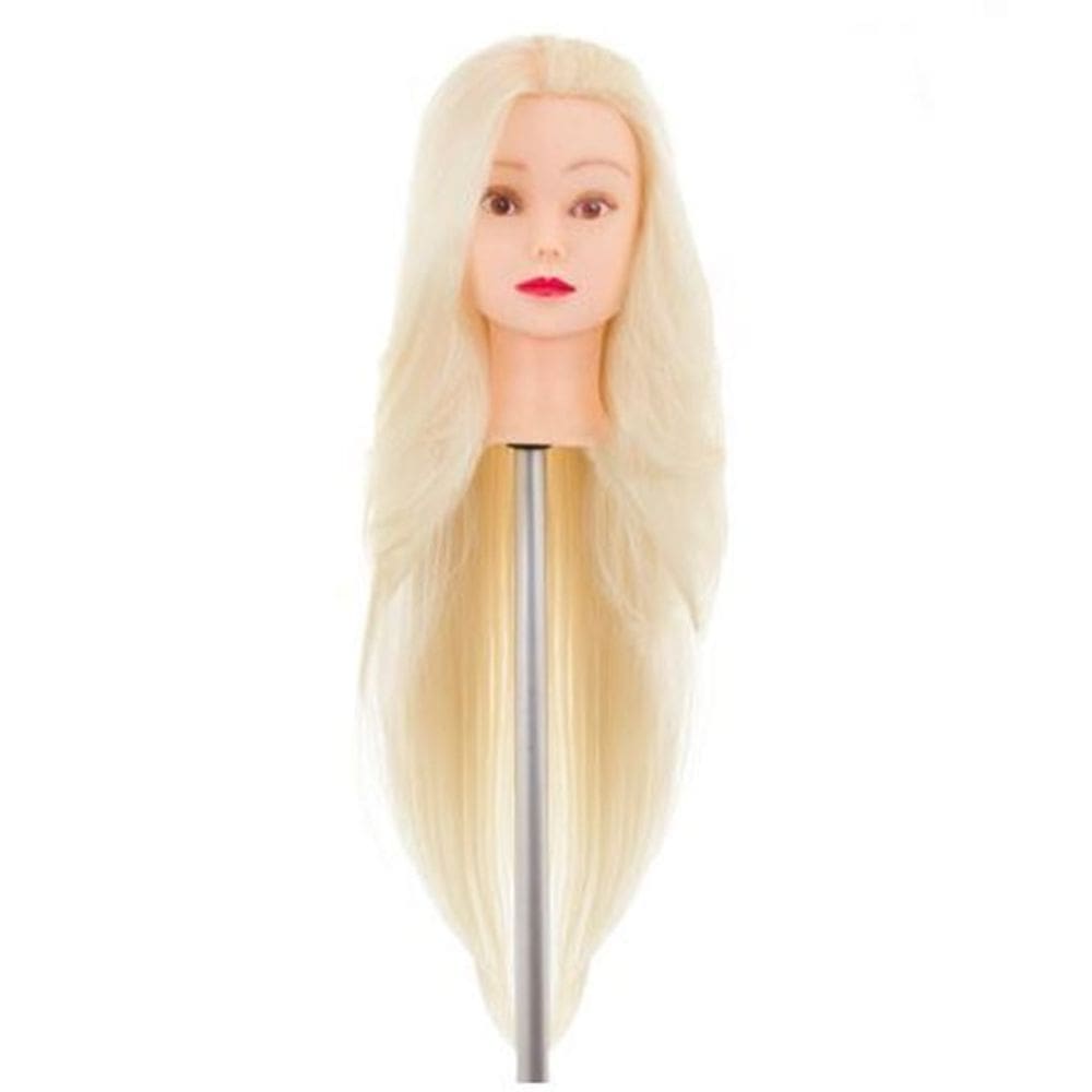 Cabeça de Boneca Treino Sintética Lux Hair - Loiro Platinado - 50cm