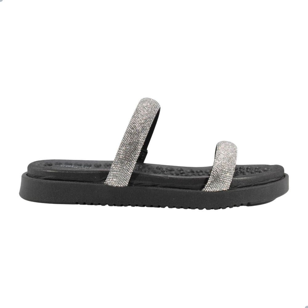 Tamanco Feminino Modare Tira Pronta Strass Preto Cristal