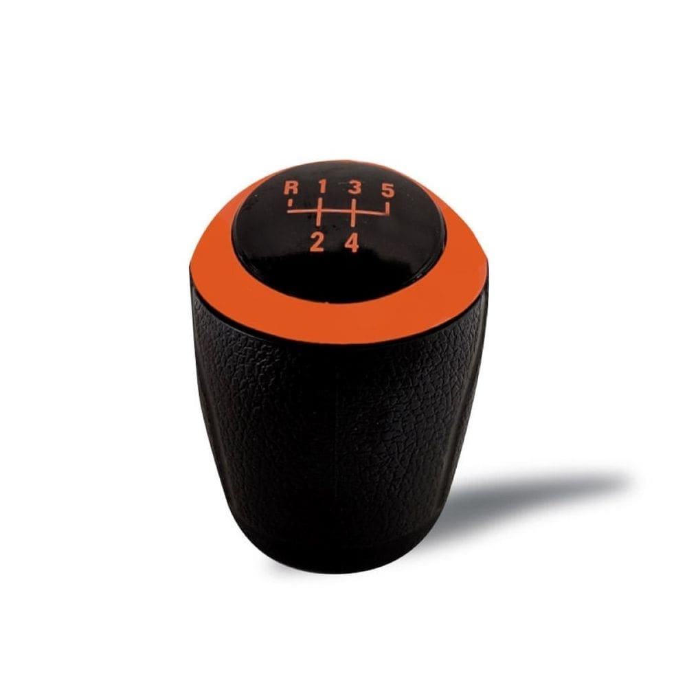 Manopla De Câmbio Onix 5M Encaixe Pressão Aro Laranja