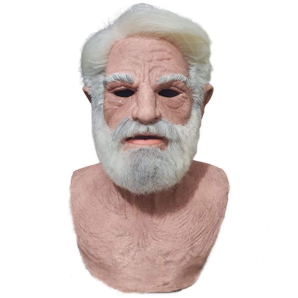 Máscara de cosplay de vovo idoso fantasia pra festa
