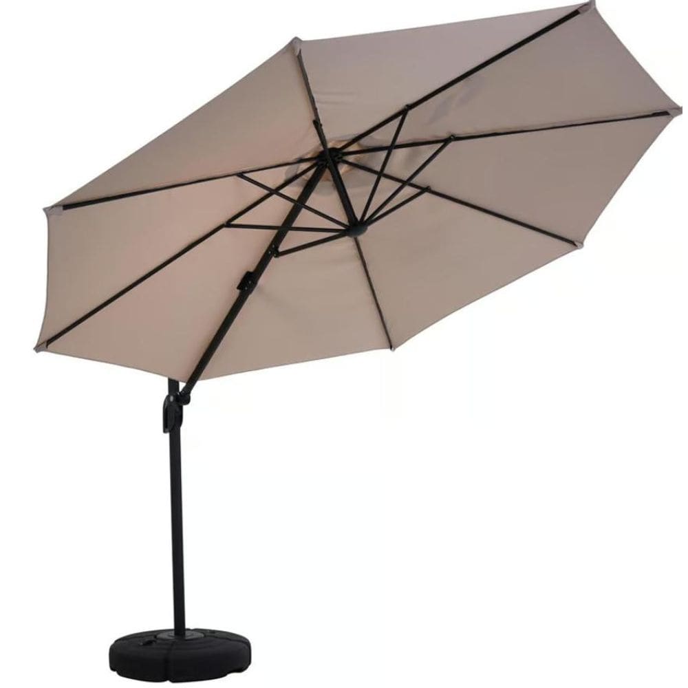 Ombrelone Lateral Alumínio 3M Com Base Natural