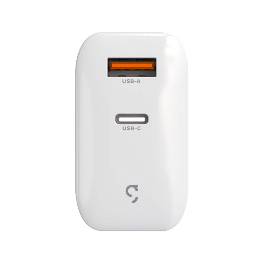 Carregador Universal Ultrarrápido Turbo 48w Gan 1 Porta Usb + 1 Porta Usb-c Geonav
