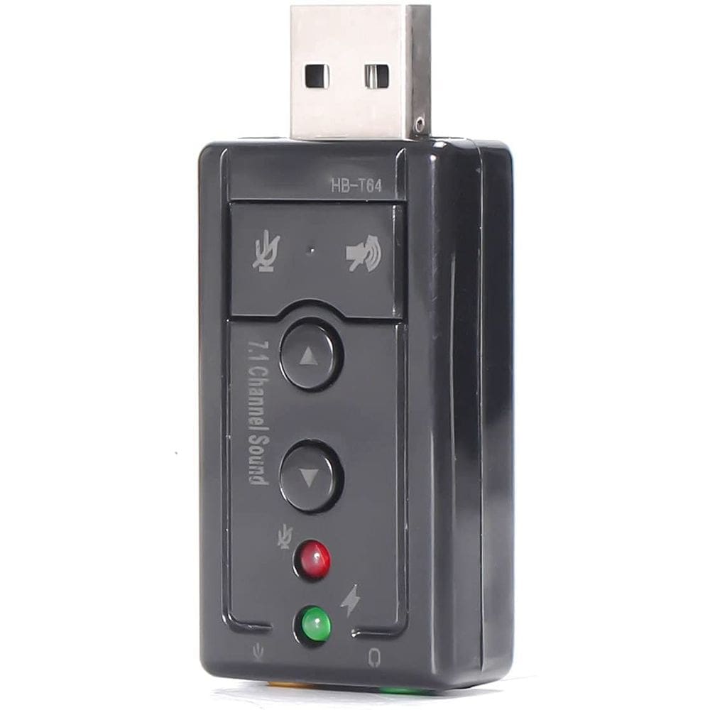 Adaptador Placa De Som 7.1 - Plug And Play Usb