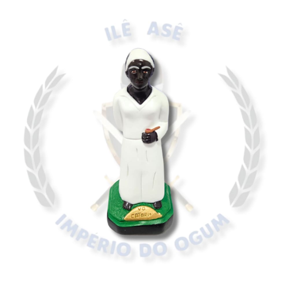 Imagem De Gesso Umbanda 20Cm - Vovó Catarina