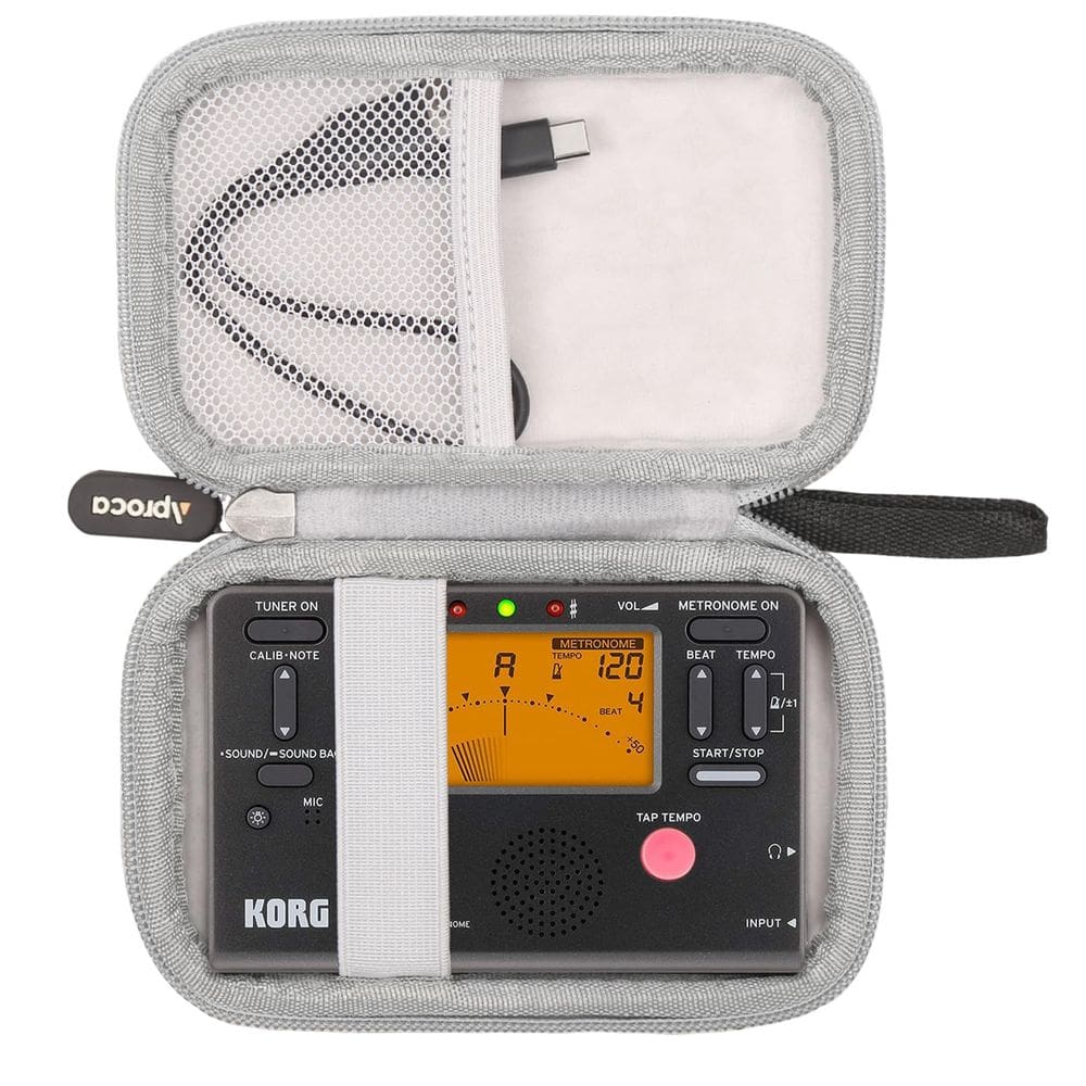 Estojo de viagem de armazenamento Aproca para sintonizador Korg TM70 com acesso.