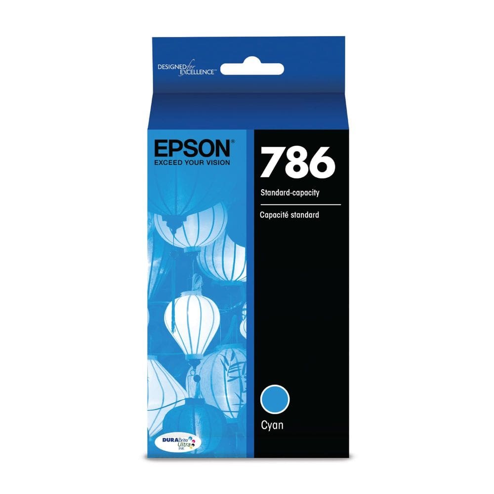 Cartucho de tinta Epson 786 DuraBrite Ultra Cyan de capacidade padrão