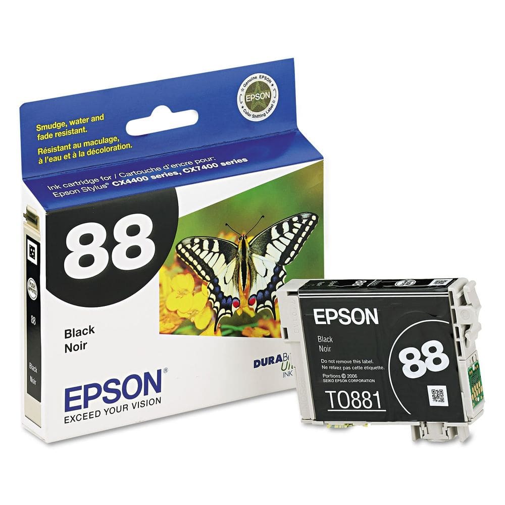 Cartucho de tinta Epson 88 DuraBrite Ultra Black para a série CX-4400