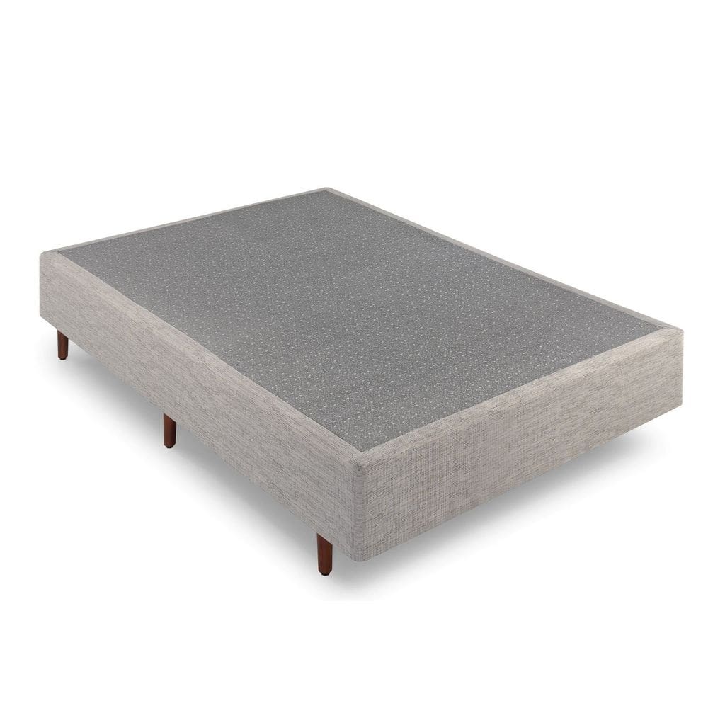 Base Cama Box Viúva Ammezen Bege 128cmx188cmx37cm Bege