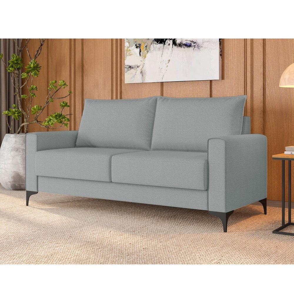 Estofado 3 Lugares 101x200x81cm Coleção Premium Cinza