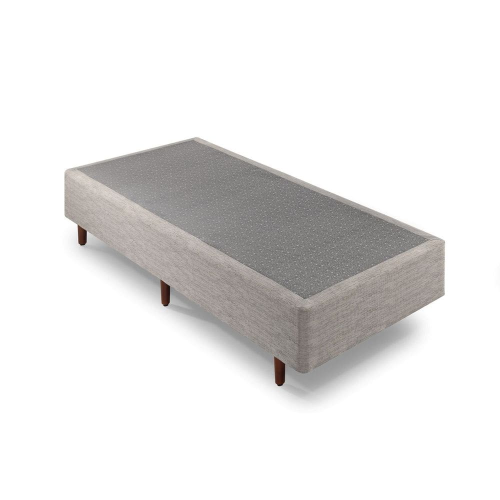 Base Cama Box Solteiro Ammezen Bege 88cmx188cmx37cm Bege