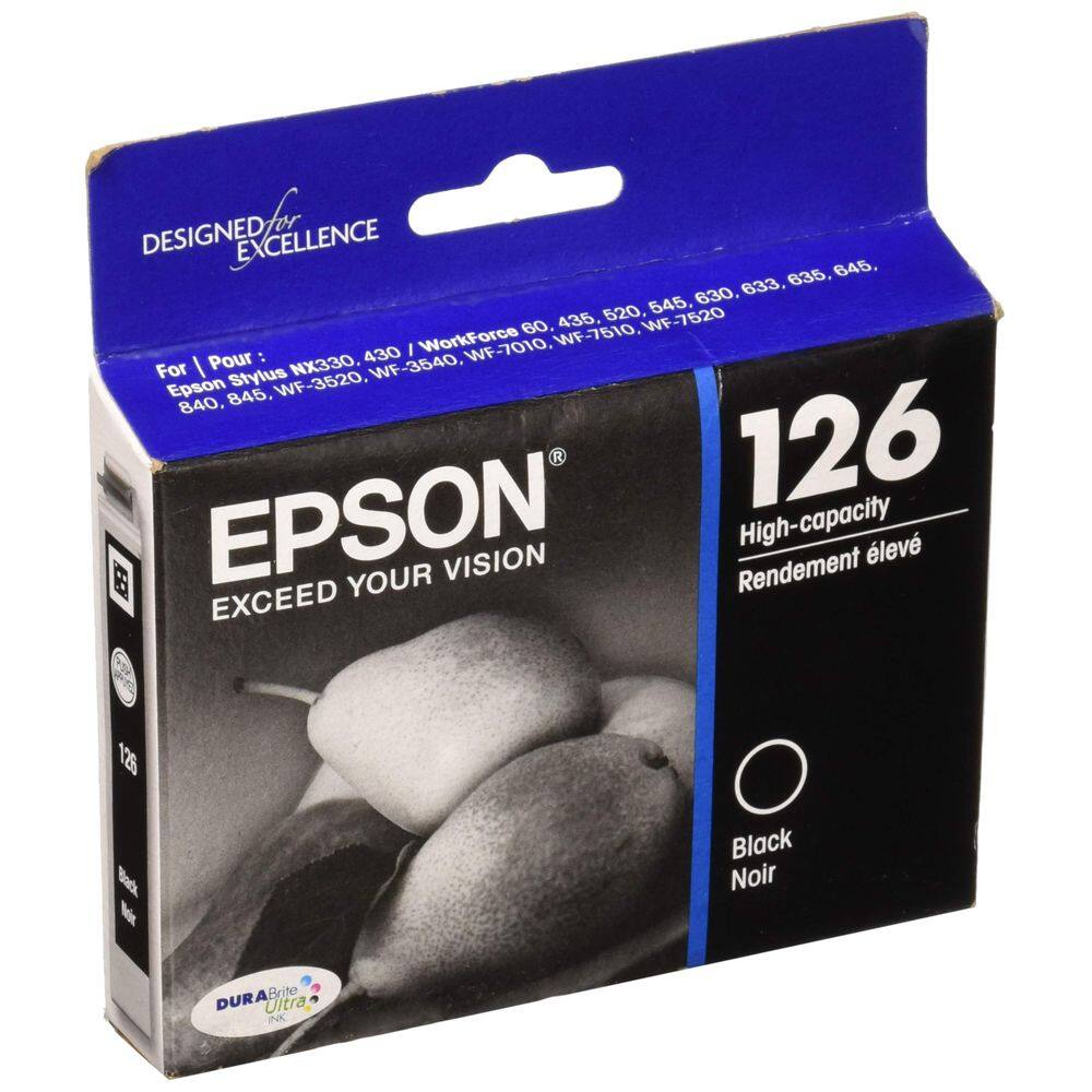 Cartucho de tinta Epson DuraBrite 126 de alta capacidade preto T126120