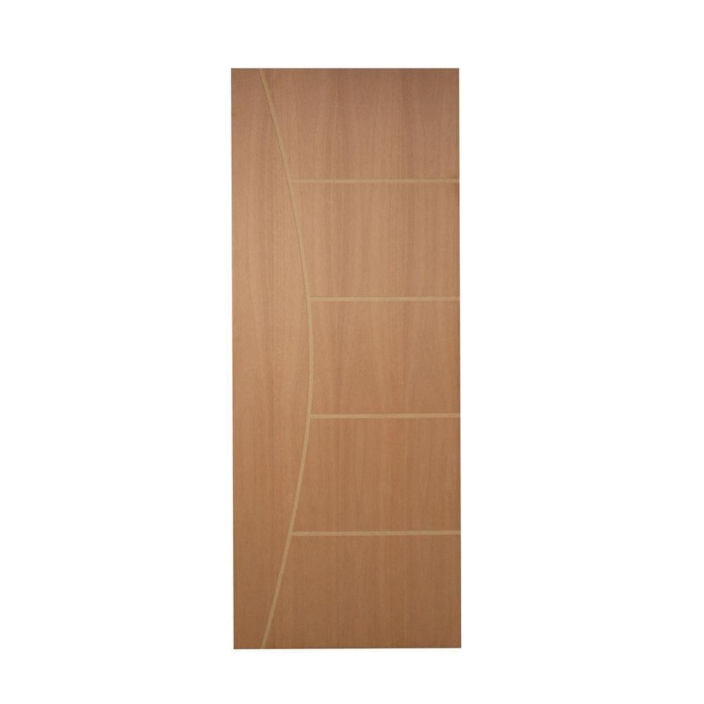 Porta De Giro Frisada P- Verniz 210x80 F10 Caixilho De Porta Medida 16