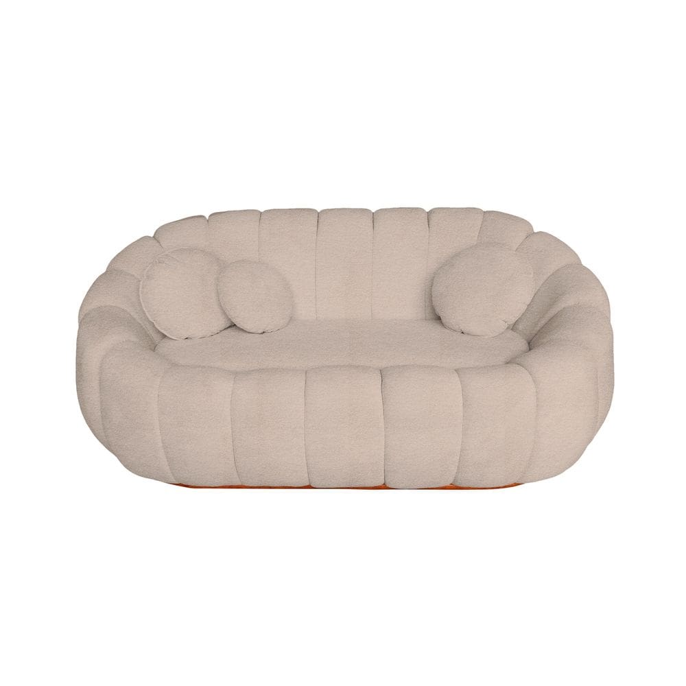 Namoradeira Concha Decorativa Com Almofadas Boucle - Estopar