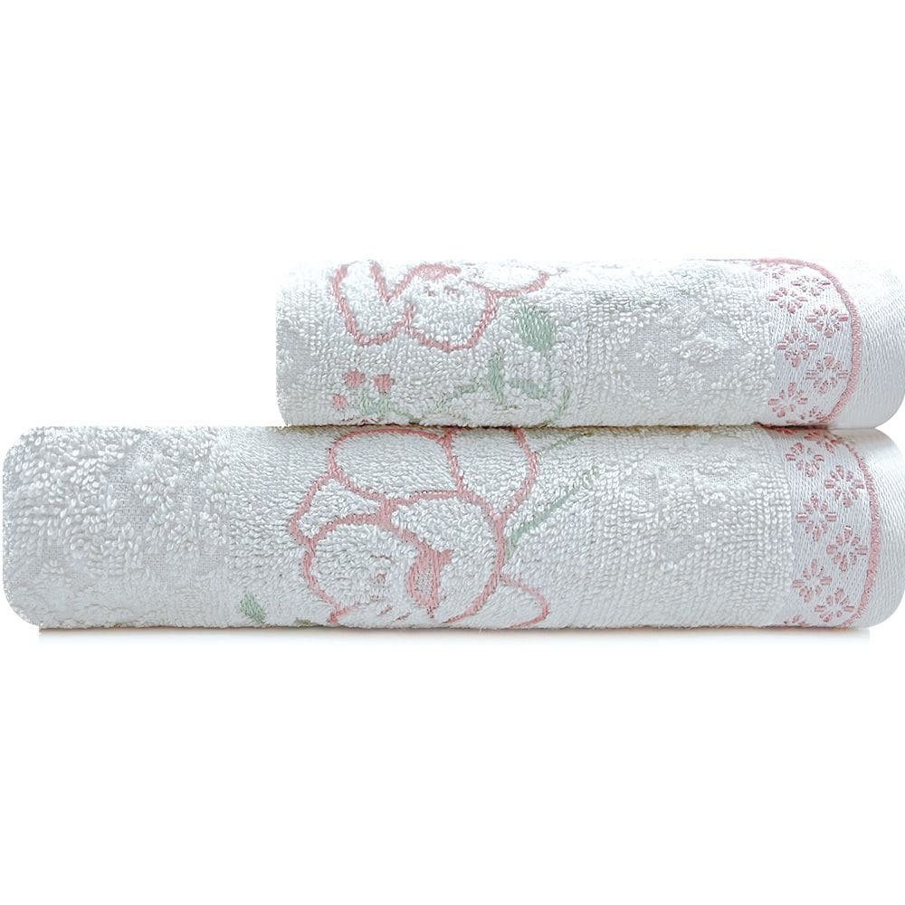 Jogo de Toalhas de Banho Karsten 100% Algodão 2 Peças Yuna