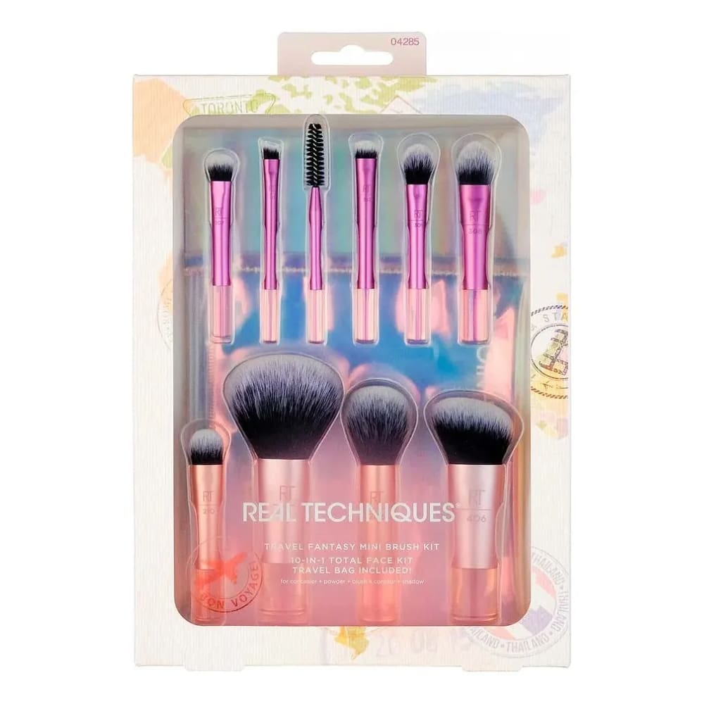 Kit De Pincéis Real Techniques Kit 10 Pincéis + Bolsa Travel Fantasy