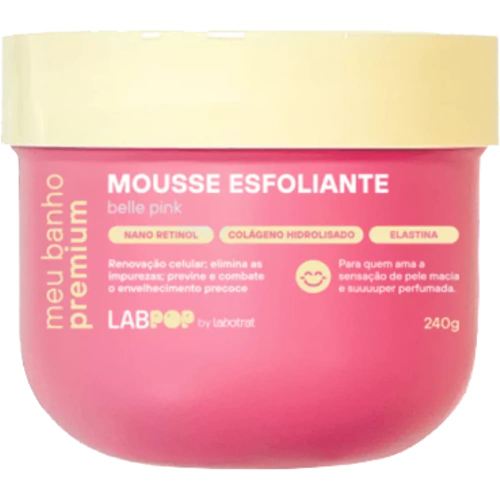 Mousse Esfoliante Labotrat Belle Pink 240g