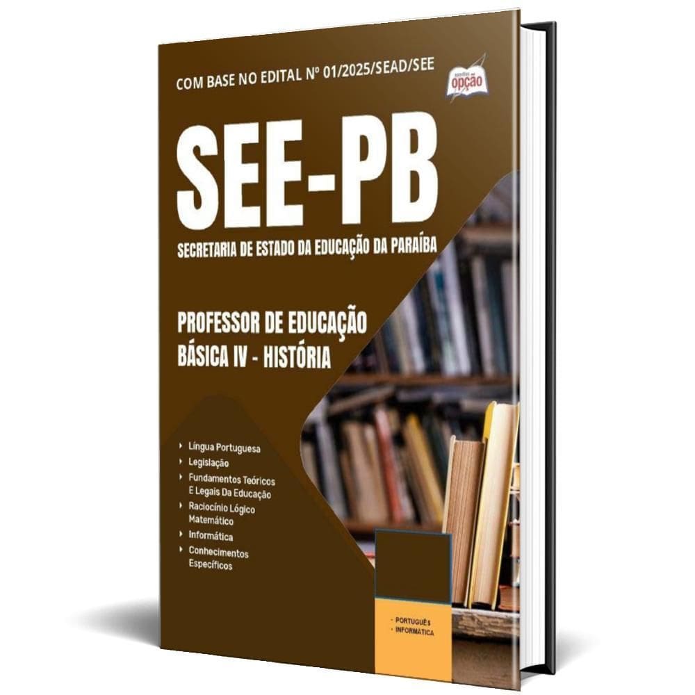 Apostila Concurso See Pb 2025 Professor Educação Básica Iv