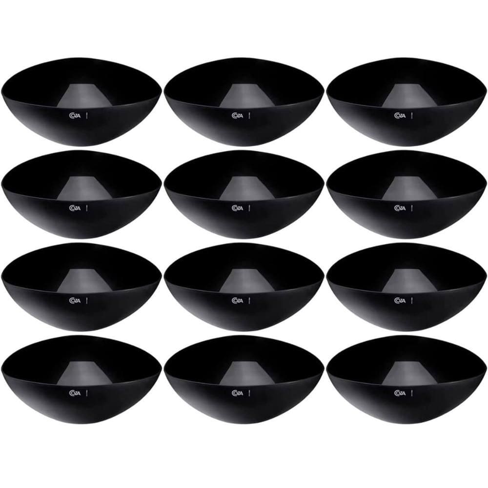 12 Tigelas Pretas 5L Servir Salada Frutas Pipoca Restaurantes Coza Essential Triangular