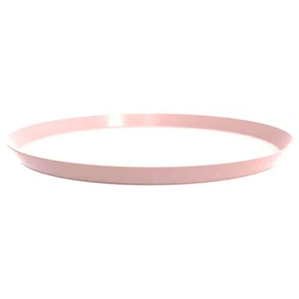 Kit 48 Bandejas Redondas 34cm Rosa Buffet Evento Restaurante Crippa Bubble