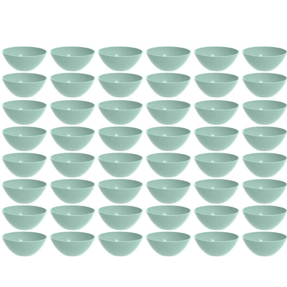 48 Tigelas Pequena Crippa Travessa Redonda 2,3L Servir Salada Sobremesa Verde Menta